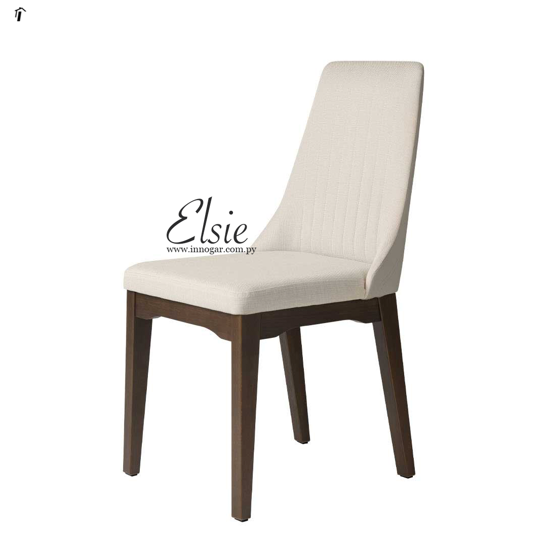 Silla Elsie - Crema, Imbuia