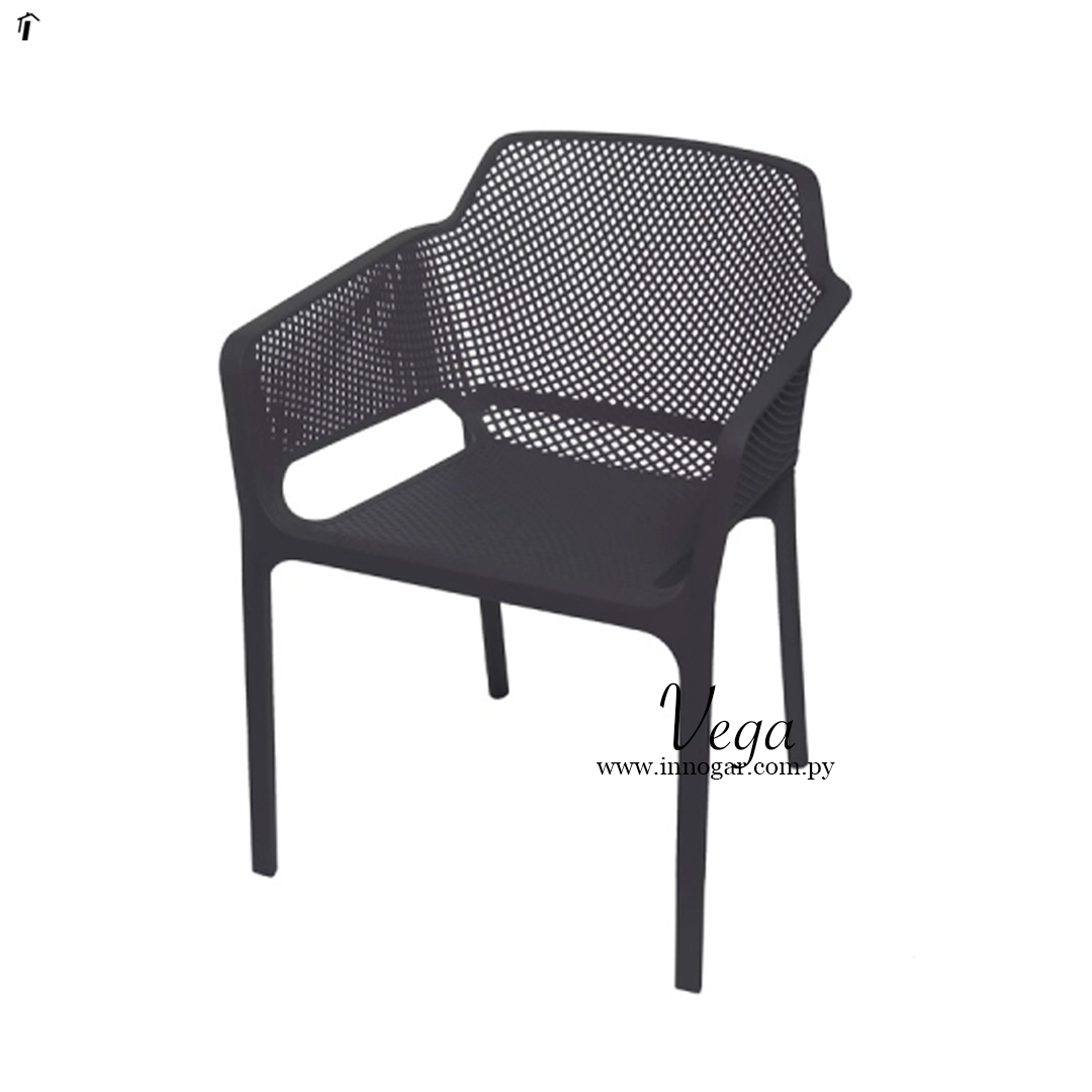 Silla Vega c/ posabrazo / Negro