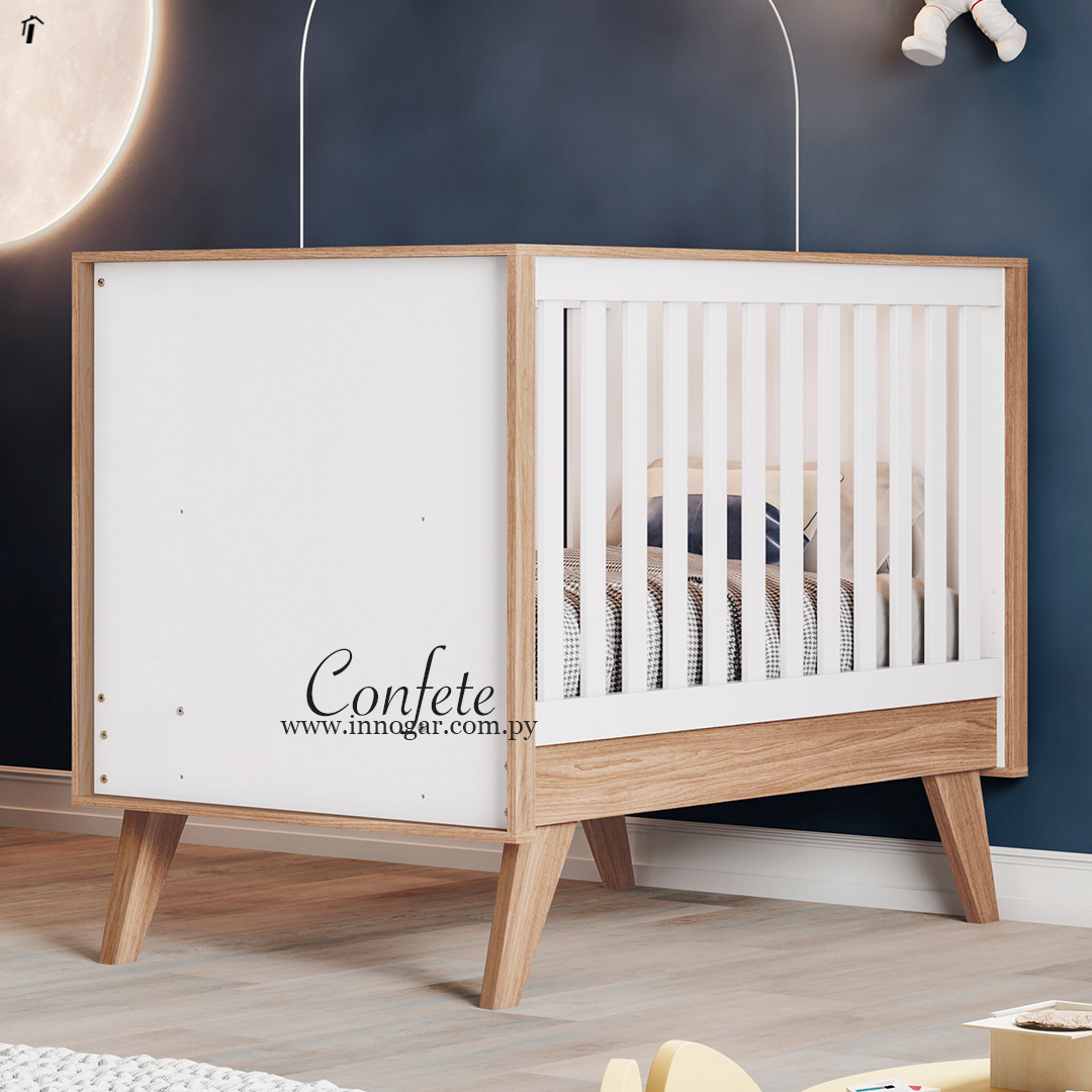 Cuna mini cama Confete / Blanco Jequitiba