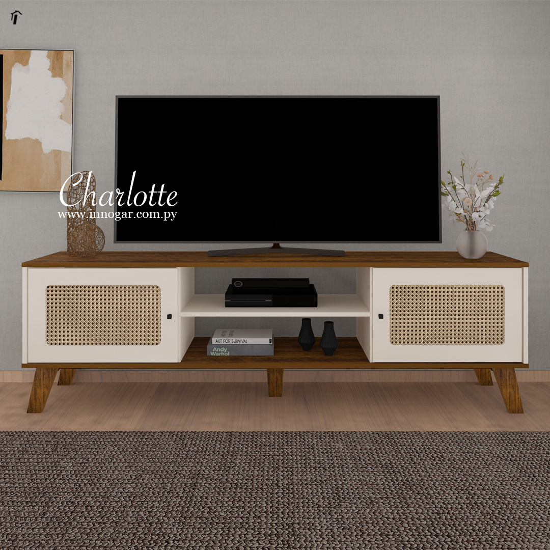 Rack Charlotte / Roble Grafito Crudo