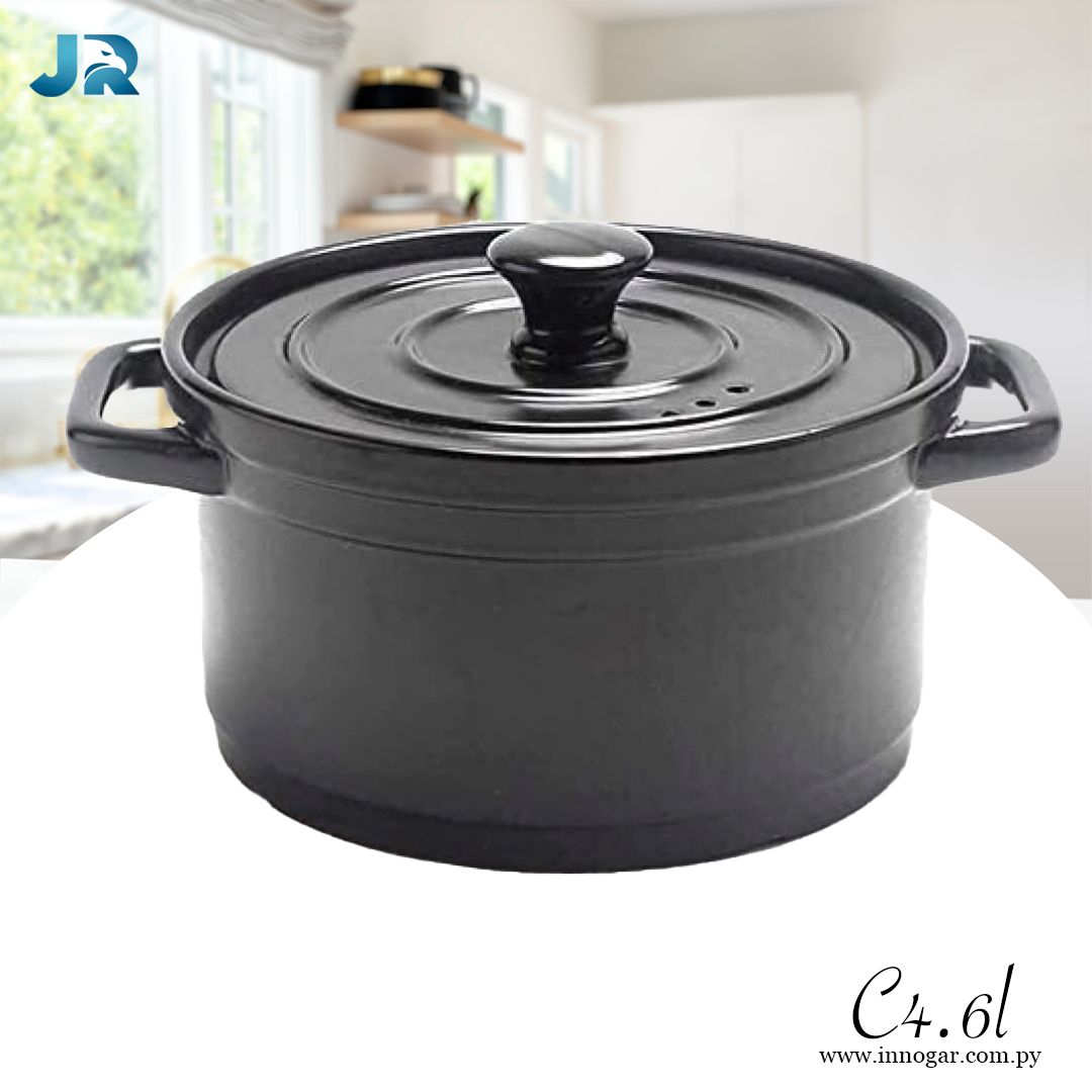 Olla Ceramica / 4.6L Negro