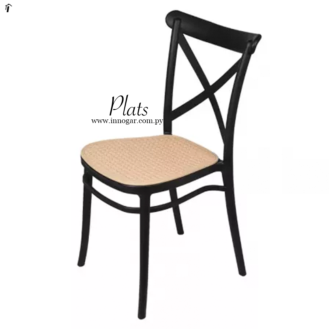 Silla Plats 1146 / Negro