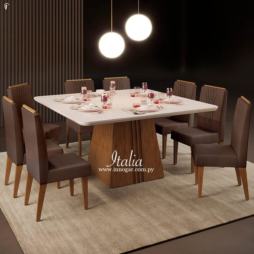 Conj Comedor Italia / Freijo - Off White