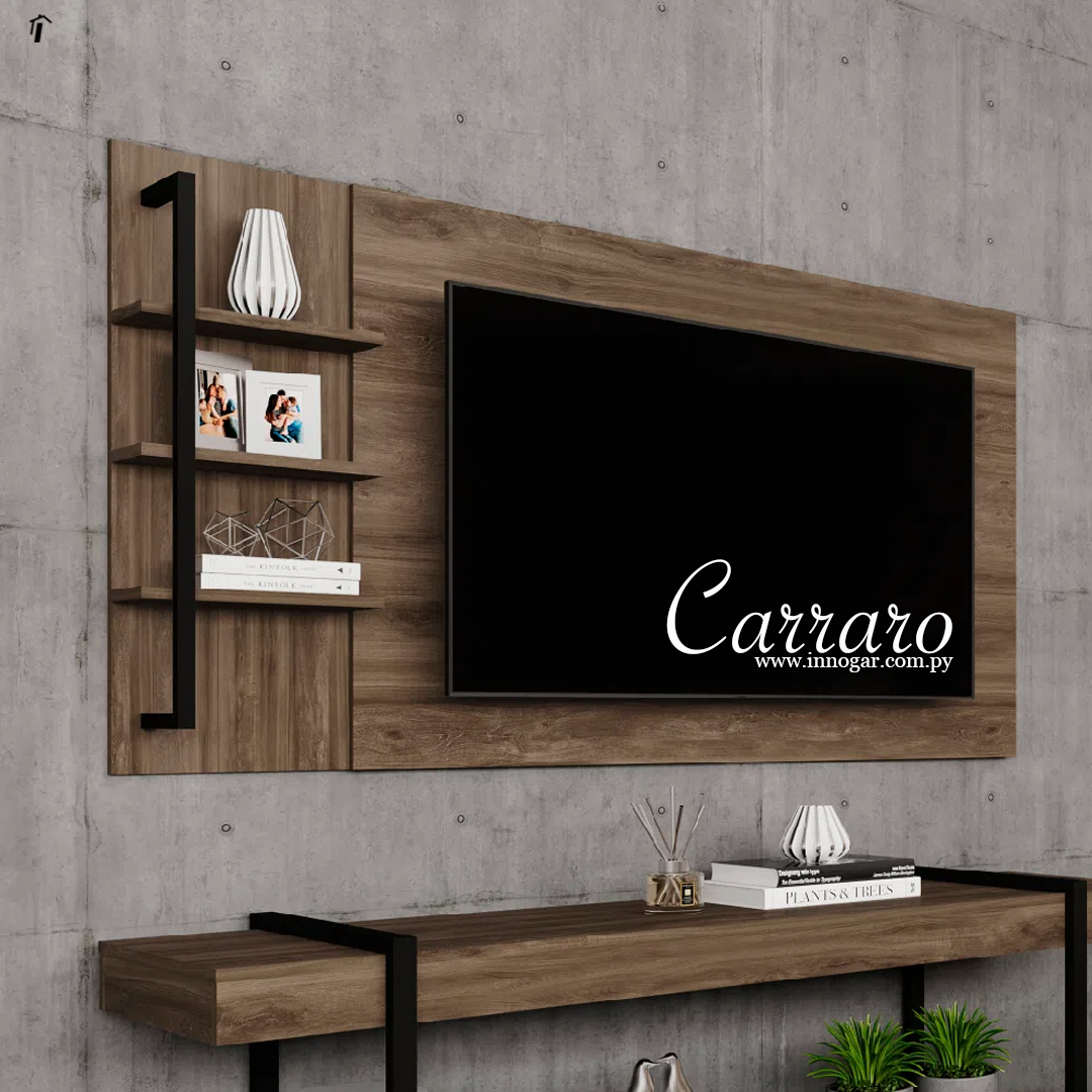 Panel Carraro 1123 - Legno / Negro mate