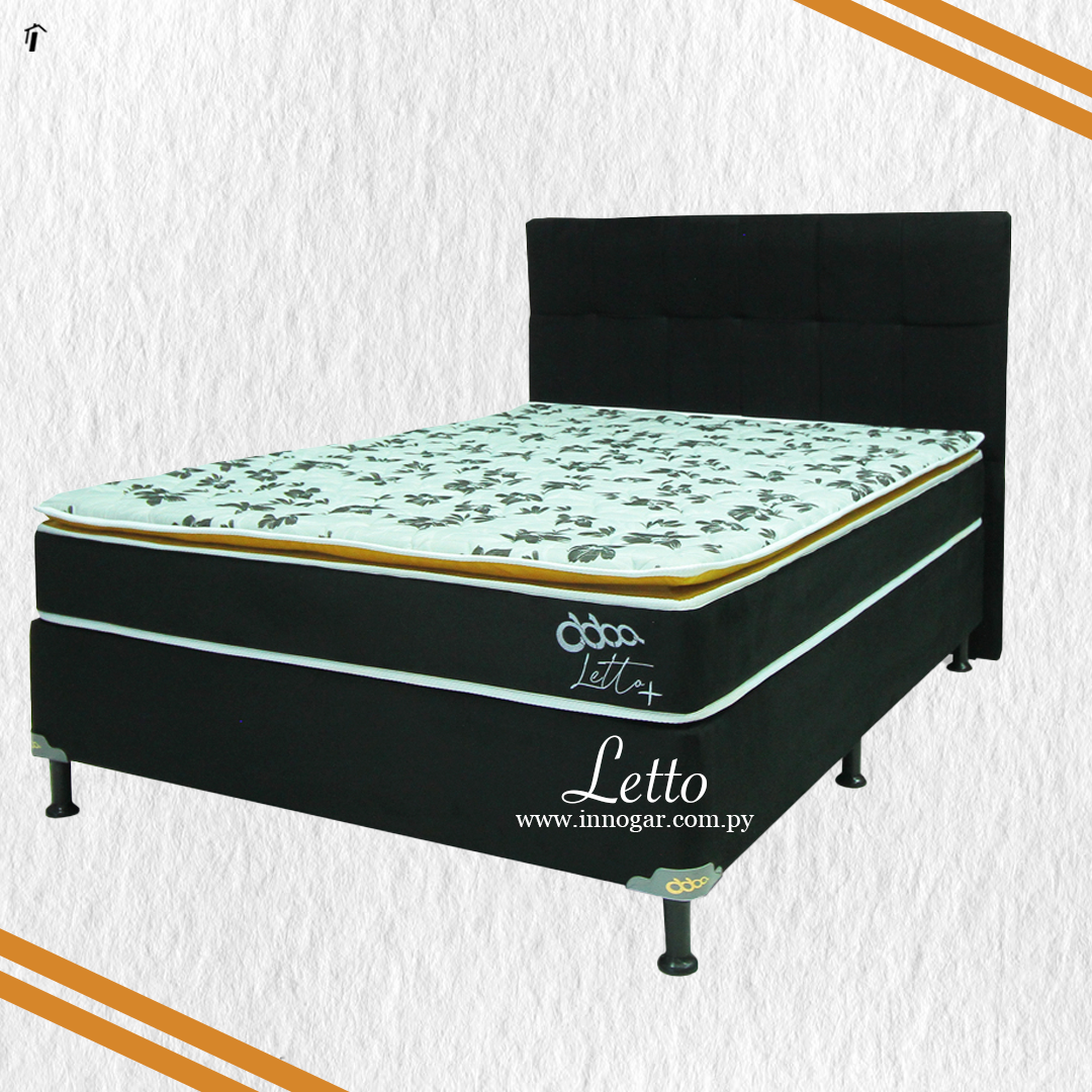 Cama Letto mas / 140 Negro