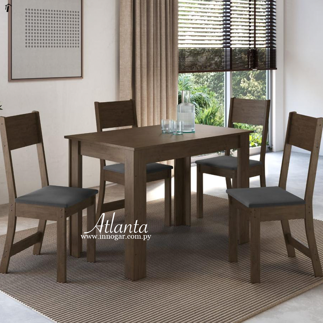 Juego de comedor Atlanta 4S / Noce 