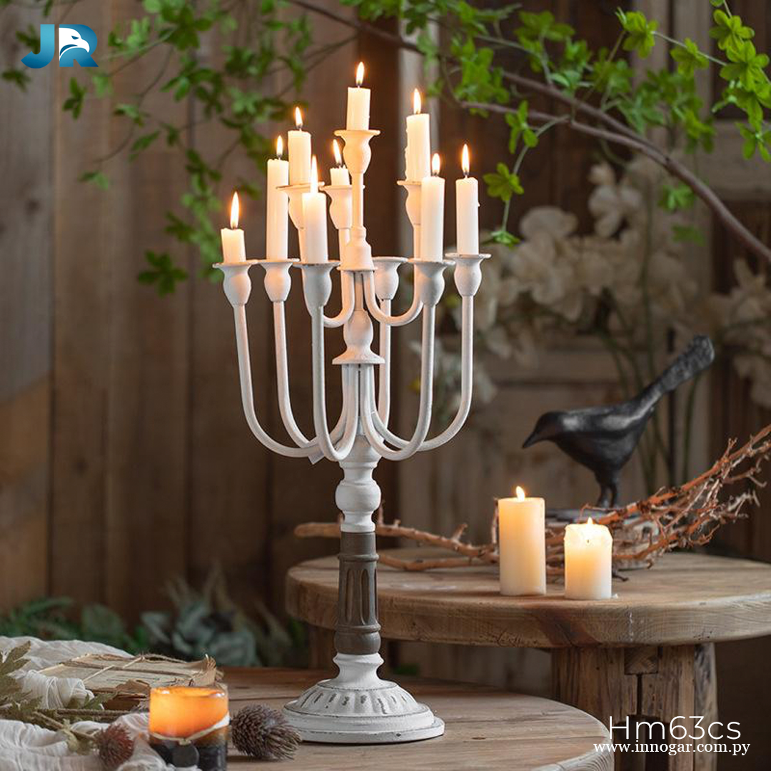 Candelabro de metal Retro / Hm63cs