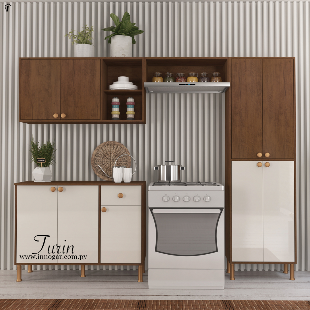 Kit Cocina Turin / Noce - Off White