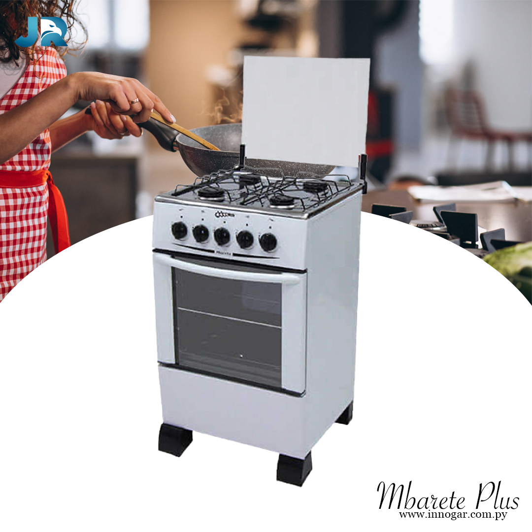 Cocina Mbarete Plus / 4 hornallas - Blanco