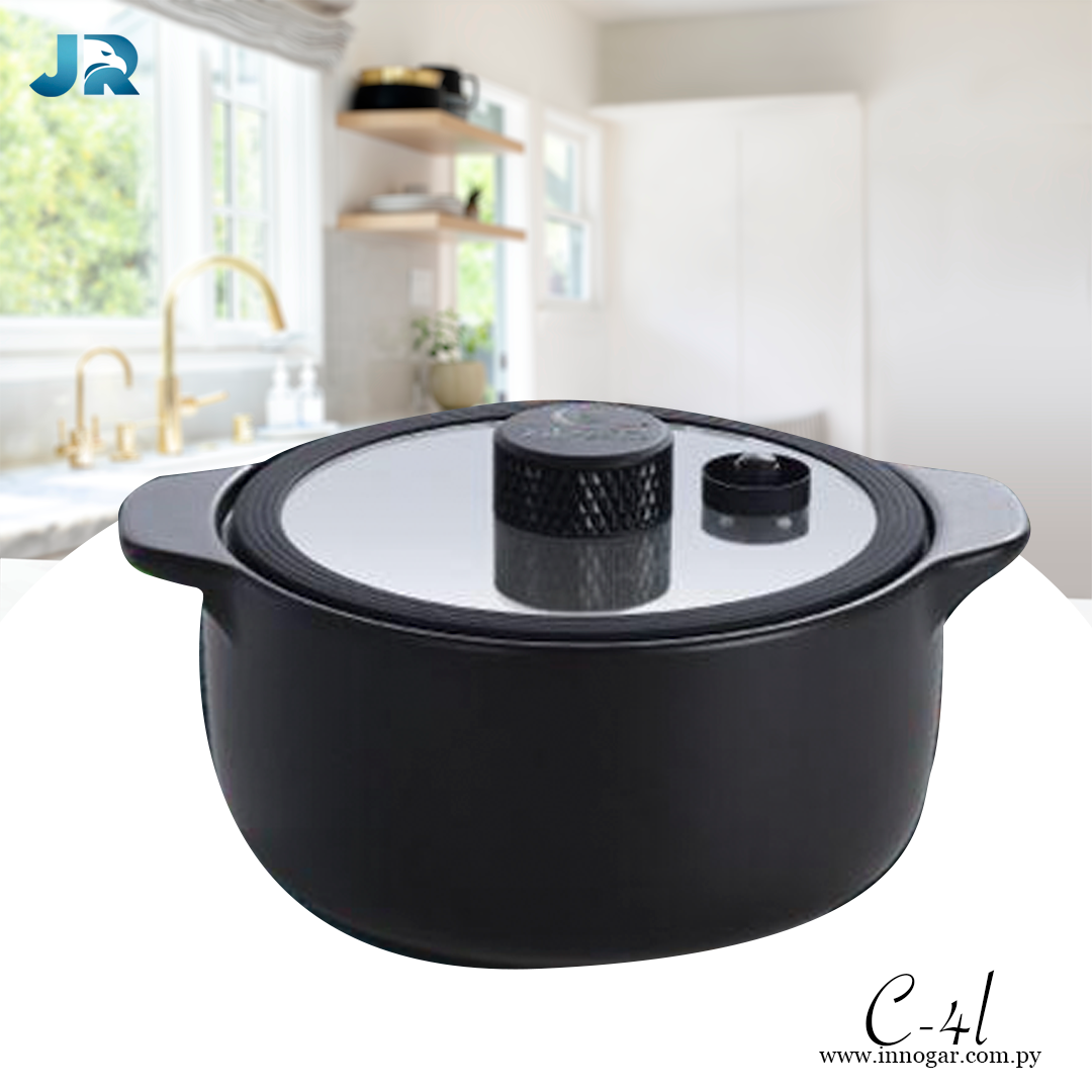 Olla Ceramica Presión / 4L Negro