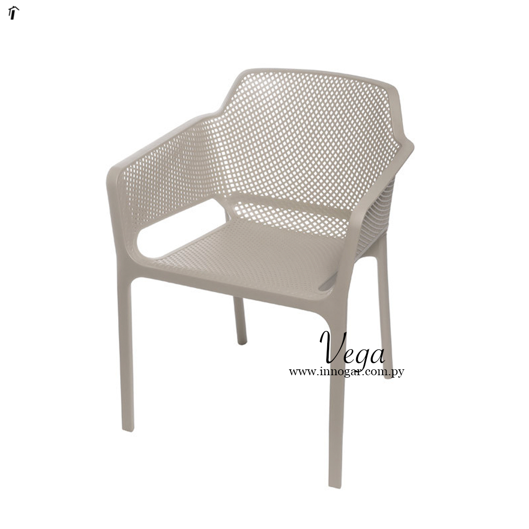 Silla Vega c/ posabrazo / Beige